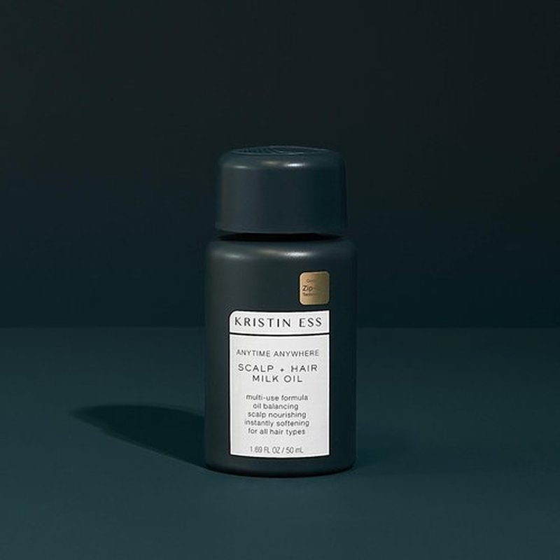 Kristin Ess Anytime Anywhere Scalp + Hair Milk Oil, Hydrating for Damaged Hair, infused with Coconut Oil and Jojoba Oil, Castor Oil for Hair Growth