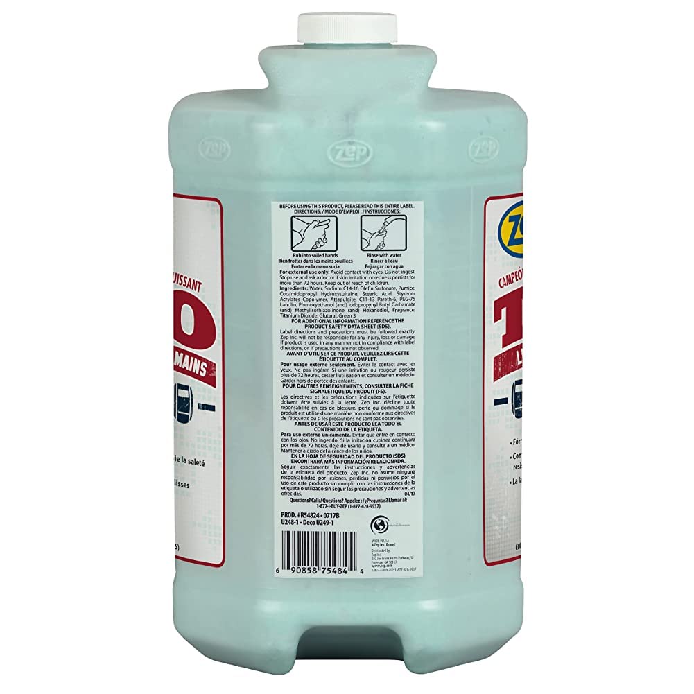 Zep TKO Heavy-Duty Industrial Hand Cleaner - 1 Gallon (Case of 4) - The GO-TO cleaner for Pros that actually works. Dispenser included