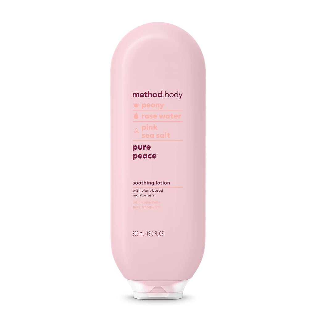 Method Daily Lotion, Pure Peace, Moisturizer for 24 Hours of Hydration, 13.5 Fl Oz (Pack of 1)