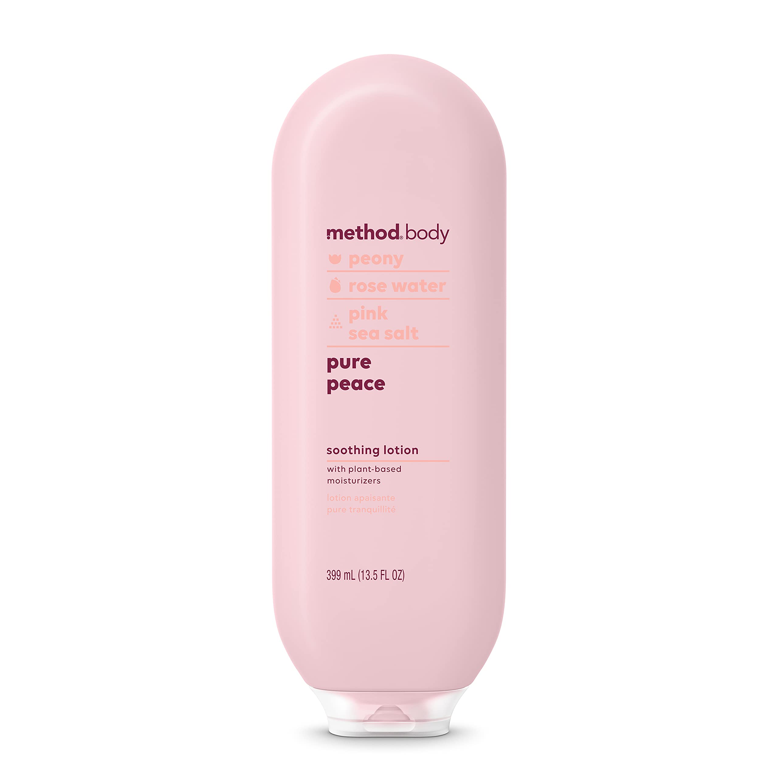Method Daily Lotion, Pure Peace, Moisturizer for 24 Hours of Hydration, 13.5 Fl Oz (Pack of 1)