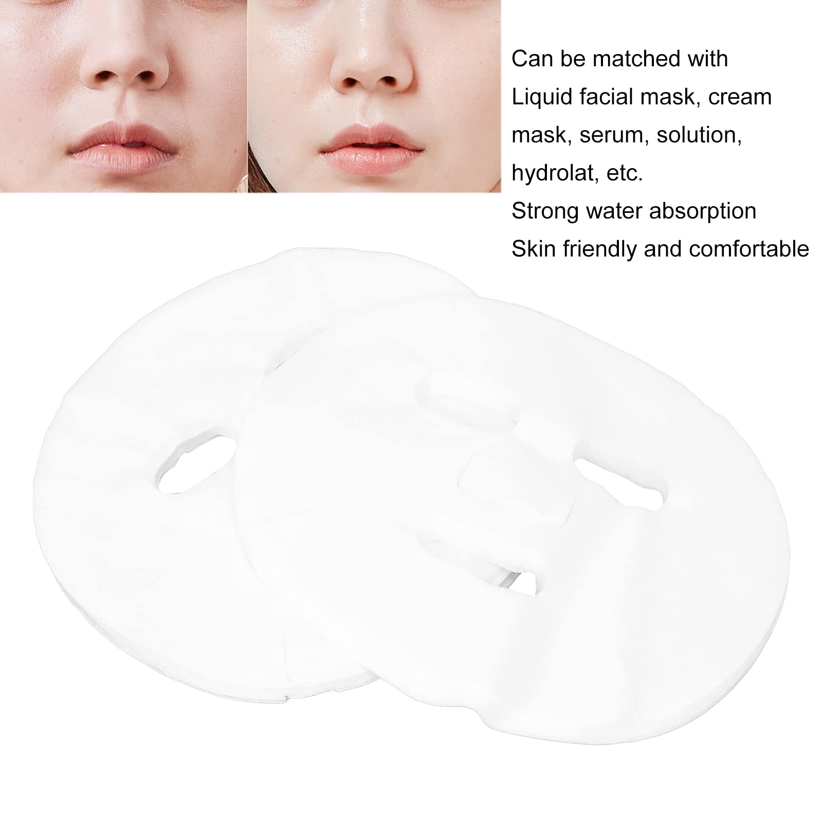 ZJchao Sheet Masks, 50pcs Mask Paper Home Masks Sheets Moisturizing Face for DIY Skin Care Hydrating Disposable Cotton Masks Paper for Wet Skincare Salon Home Spa DIY