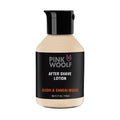Pink Woolf After Shave Lotion for Men, Alcohol Free Aftershave Balm, Razor Burn & Irritation Relief, Fast Absorbing Post Shave Moisturizer, Oudh & Sandalwood, 3.7 oz