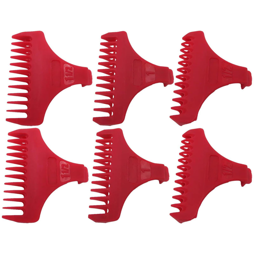 INGQI Set of 3 for T Wide Trimmer Guides Replacement for W-a-h-l #3792 – Fit for the 5 Star Detailer #2215 T Wide Blade - Red