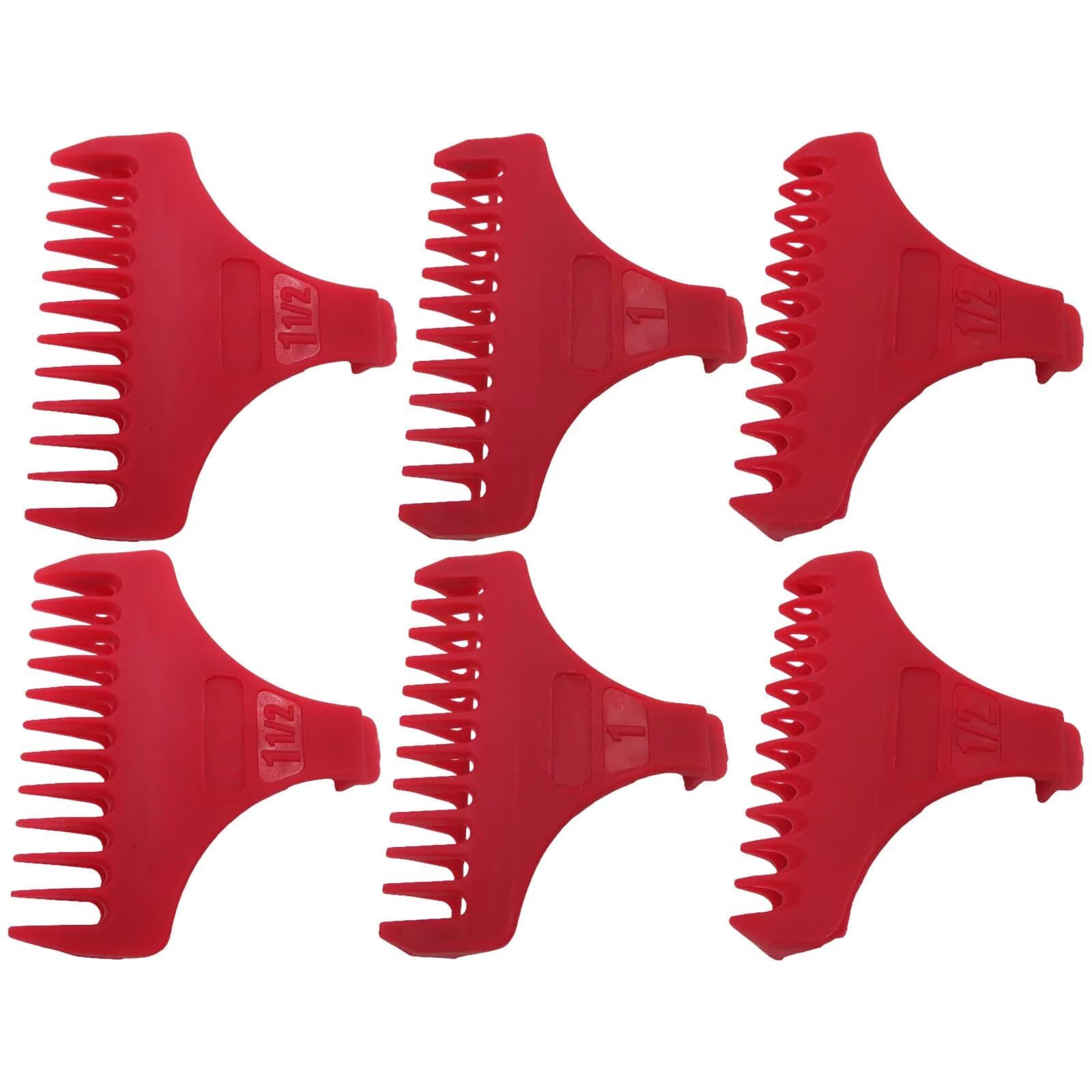 INGQI Set of 3 for T Wide Trimmer Guides Replacement for W-a-h-l #3792 – Fit for the 5 Star Detailer #2215 T Wide Blade - Red