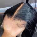 SKINLIKE Real HD Lace Frontal Human Hair Pre Plucked Natural Hairline Invisible Closure Ultra Thin Swiss HD Lace Bleach Knots Closure Human Hair with Baby Hair (13x6 HD Straight, 14 inch)