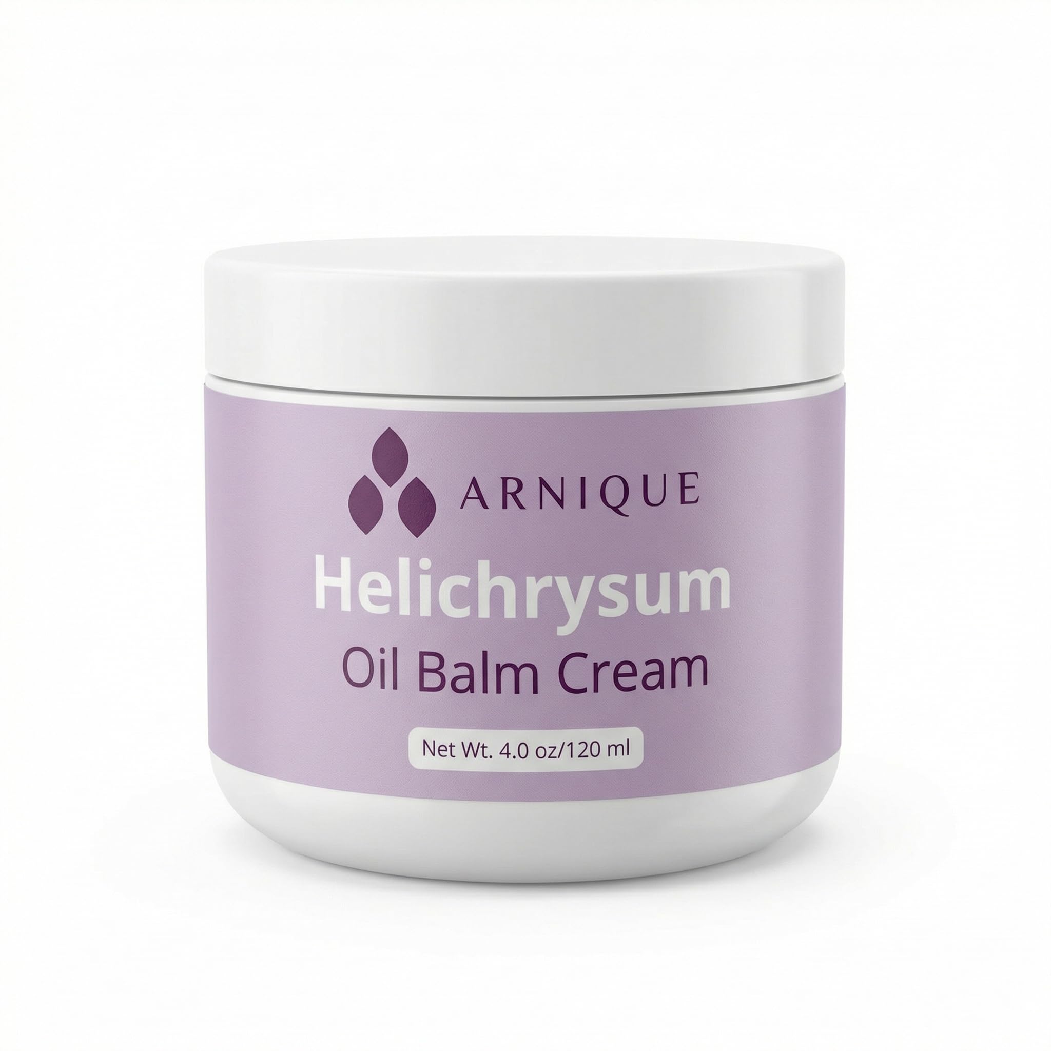 Helichrysum Essential Oil Balm Cream – Thick Herbal Balm Cream with Natural Botanical Aroma – Moisturizing Support for Appearance of Bruised or Fragile Skin – 4 oz
