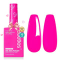 Beetles Neon Pink Gel Nail Polish - Neon Whispers Hema Free Gel Polish, Vibrant Pink Color Matching Bottles Long-Lasting Manicure Gift for Women 0.5Oz