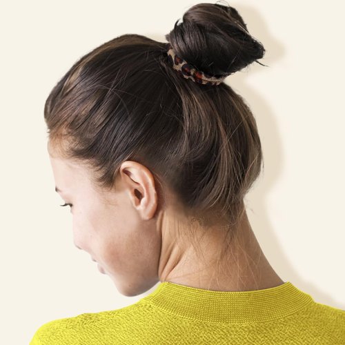 150PCS Hair Ties, IKOCO Hair Ties for Women No Damage, Cotton Seamless Ponytail Holders for Thick Hair, Leopard Animal Print