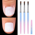 OPI Nail Polish Remover - 3PCS Nail Clean-Up Brushes for Precise Cuticle Cleaning | Acetone Resistant
