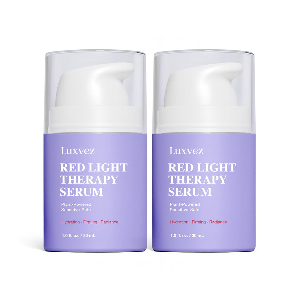 Red Light Therapy Activation Serum for Face – Hydrating & Firming Booster for LED Red Light Devices – Anti-Aging Green Tea Serum with Niacinamide, Hyaluronic Acid, Peptides & Collagen, 1 Fl Oz/2 Pack