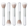 WOKOTO 5PCS Nail Dusting Brush Collector Brush For Nails Art Dust Cleaning Brushes, Blush/Powder Brush Makeup Brushes For Women & Girls, Nail Brushes For Nail Art Acrylic Cleaning Tools