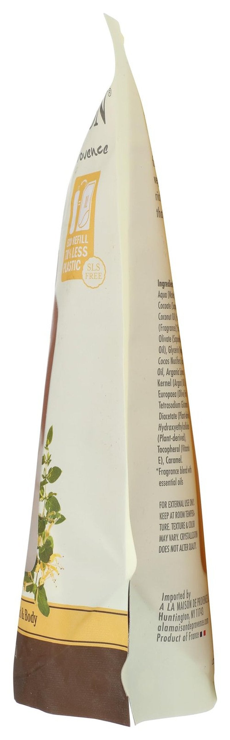 A LA MAISON Honeysuckle Natural Hand Wash Made with Essential Oils - Biodegradable, Plant-Based, Vegan, Cruelty-Free (33.8 Fl Oz Refill Pouch)