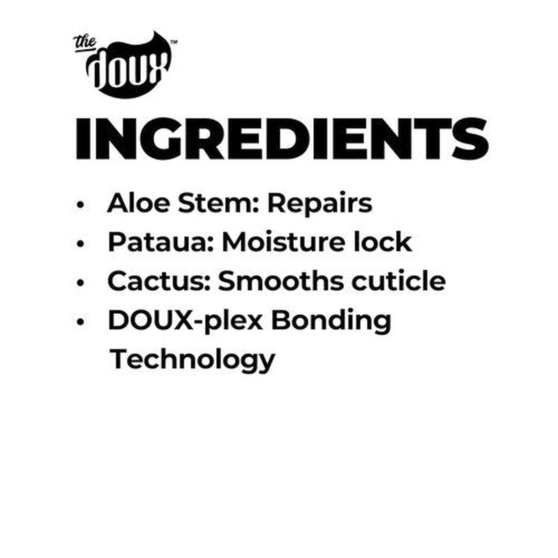 Doux PRESS REWIND Curl Retention Shampoo - Anti-Frizz Hydrating Formula with Aloe & Pataua Oil | Sulfate-Free, 8 oz