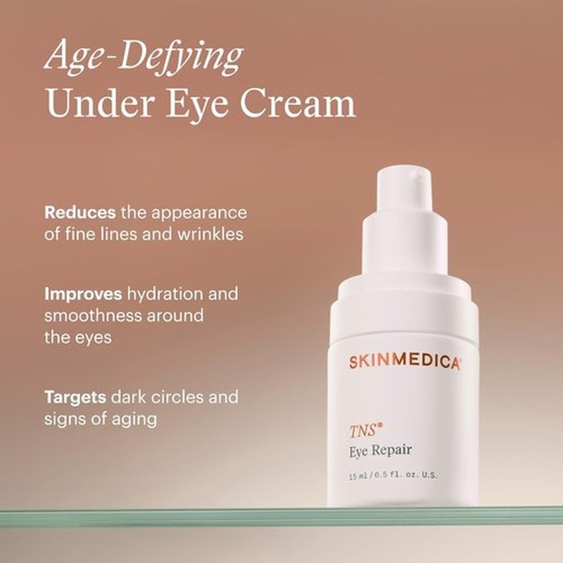 SkinMedica TNS Eye Repair Cream - Reduces Fine Lines, Wrinkles & Dark Circles | 0.5 Oz