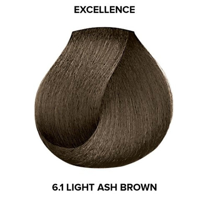 L'Oréal Technique Excellence Crème Permanent Hair Color - Long-Lasting, No-Drip Formula for Superb Gray Coverage