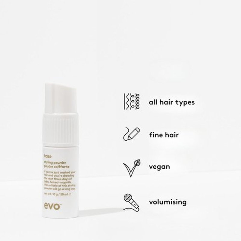 Evo Haze Styling Powder Spray - Volumizing Hair Texture & Matte Finish - 50ml/10g