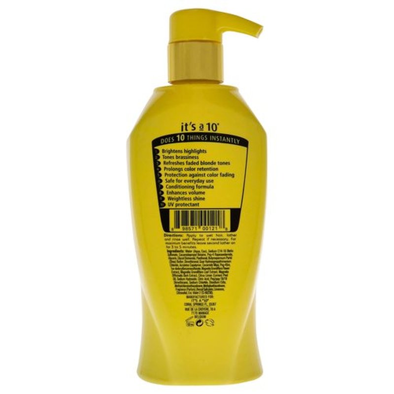It's a 10 Haircare Miracle Brightening Shampoo - Perfect for Blondes, 10 Ounce
