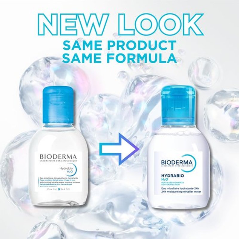 Bioderma - Hydrabio H2O Micellar Water - Gentle Face Cleanser & Makeup Remover for Sensitive Skin