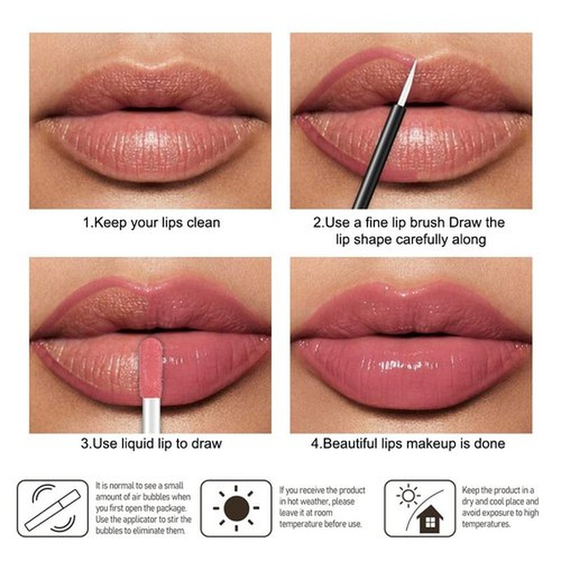Kaely Longwear No-Budge Lipstick - Highly Pigmented Liquid Lip Color | Waterproof & Smudge-Proof, 24-Hour Wear, 01 Cheeky