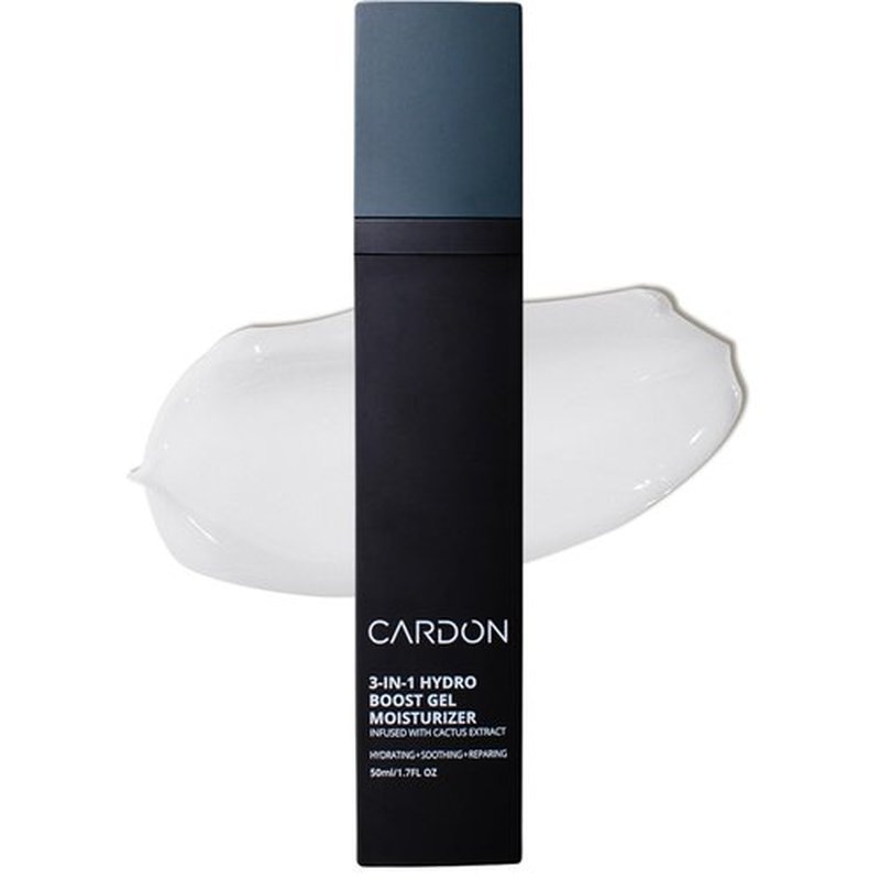 Cardon | Anti-Aging Face Moisturizer for Men | Korean Skincare Facial Lotion | Hydro Boost Gel | Healing Cactus Extract, Reduce Wrinkles, Repair Acne Scars | Ultra Light Face Cream (1 CT)