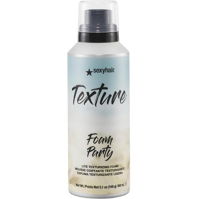 SexyHair Texture Foam - Party Lite Texturizing Foam for Volume & Hold, 5.2 Oz