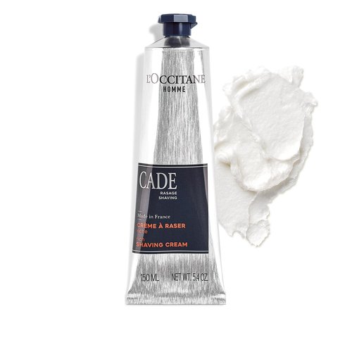 L'OCCITANE Cade Shaving Cream - Rich Foam for a Smooth Shave | With Shea Butter, Made in France