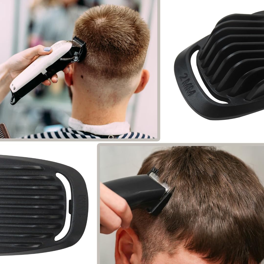Latest Version Trimmer Replacement 1mm+2mm Beard Stubble Hair Guide Guard Comb for P-hilips N-orelco Multigroom MG3750 MG3760 MG5750 MG5760 MG7750 MG7770 MG7790 MG7791