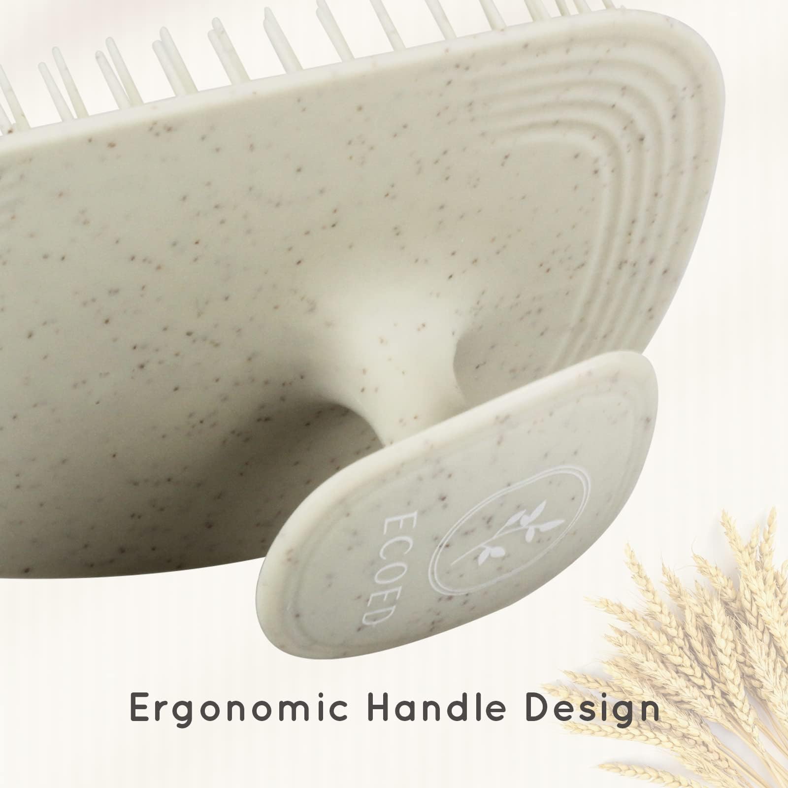 Scalp Massager Shampoo Brush, Scalp Scrubber for Short, Medium Hair,Natural