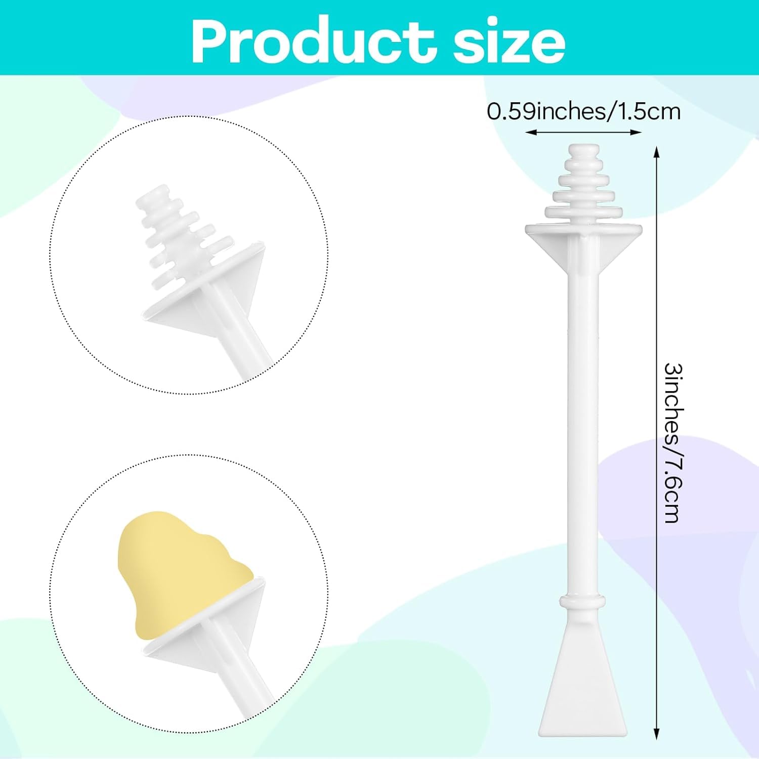 Nose Waxing Sticks, 100 Pcs, Plastic Nasal Cleaning Applicators
