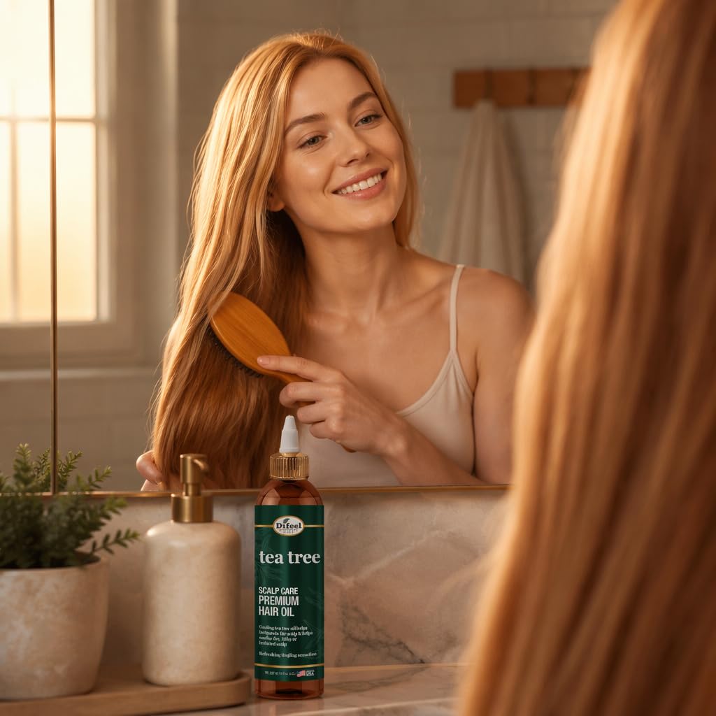 Difeel Scalp Care Tea Tree Premium Natural Hair Oil - Tea Tree Oil 8 oz.
