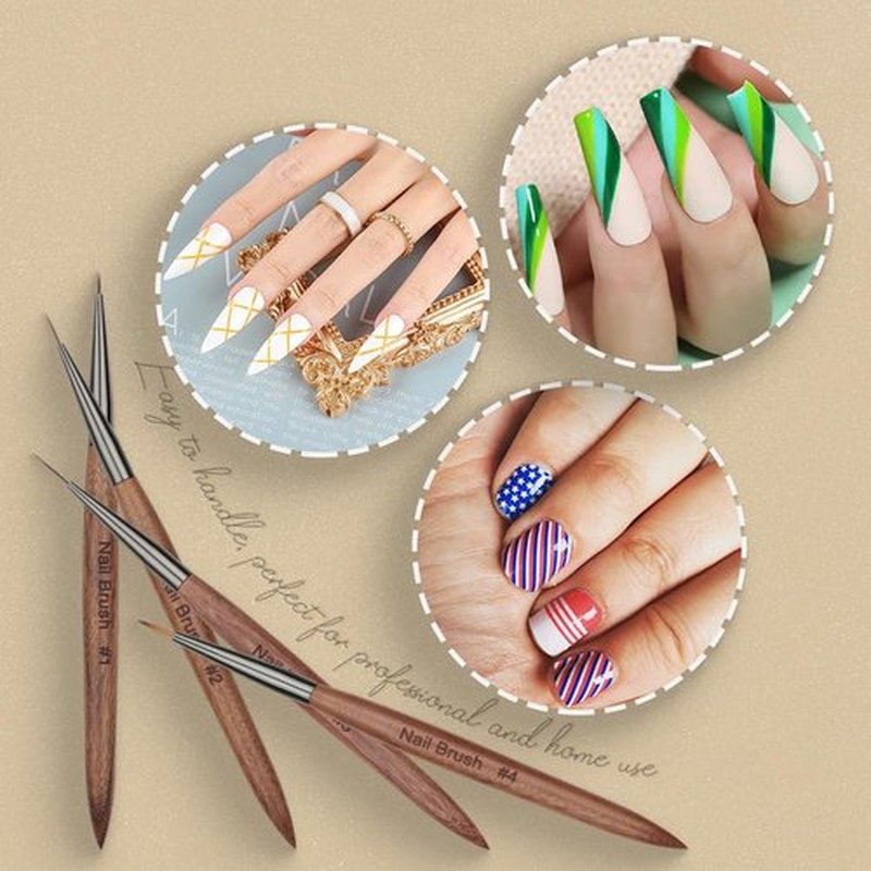 12PCS Nail Art Brushes, YIHUALE Nail Art Design Brushes for Gel Polish, Nail Art Liner Brushes Nail Polish Tool 3D Nail Art Decorations Brush for DIY Manicure Home Salon for Professionals (Yellow)
