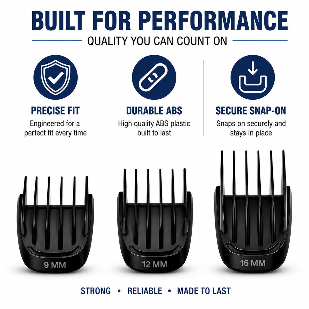 Trimmer 9mm 12mm 16mm Replacement Blade Guard Comb Set for Philips Norelco