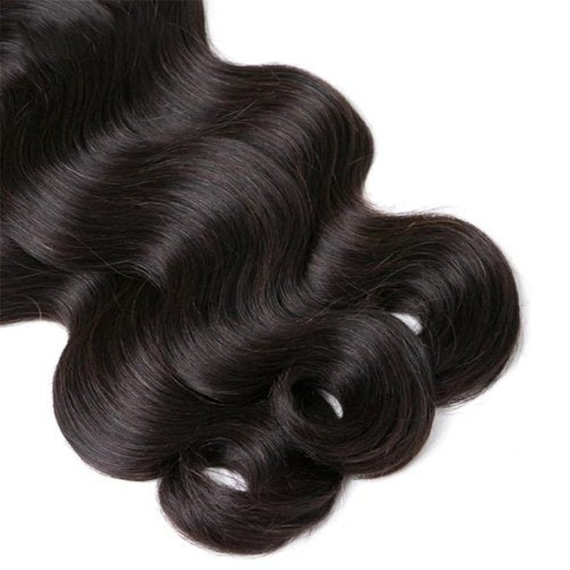 Body Wave Human Hair Bundles 24 26 28 Inch Unprocessed Brazilian Hair Extensions Double Weft Body Wave Bundles 150G Natural Black Healthy And Soft For Women Deals