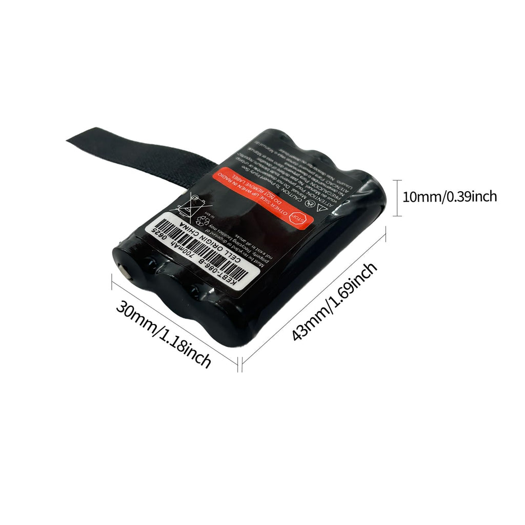 2 Pack KEBT-086-A M53617 53617 Rechargeable Battery Replacement 3.6V 700mAh for FV300 FV300R FV700 FV700R FV750 MH230 MH230R MB140 SX500 SX500R SX800 SX800R SX900 Walkie Talkie KEBT-086-B KEBT-086-C