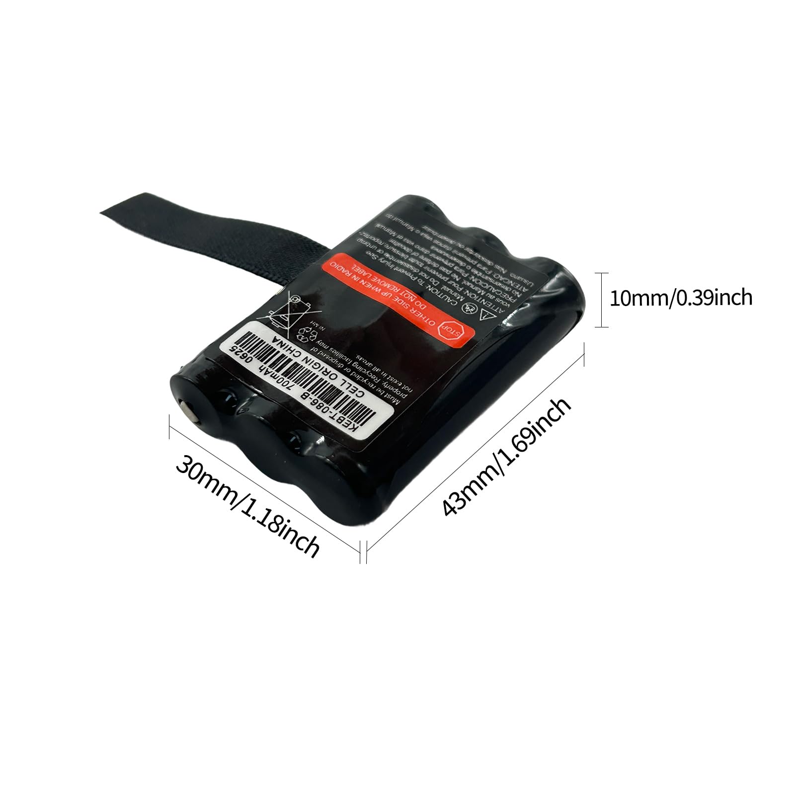 2 Pack KEBT-086-A M53617 53617 Rechargeable Battery Replacement 3.6V 700mAh for FV300 FV300R FV700 FV700R FV750 MH230 MH230R MB140 SX500 SX500R SX800 SX800R SX900 Walkie Talkie KEBT-086-B KEBT-086-C