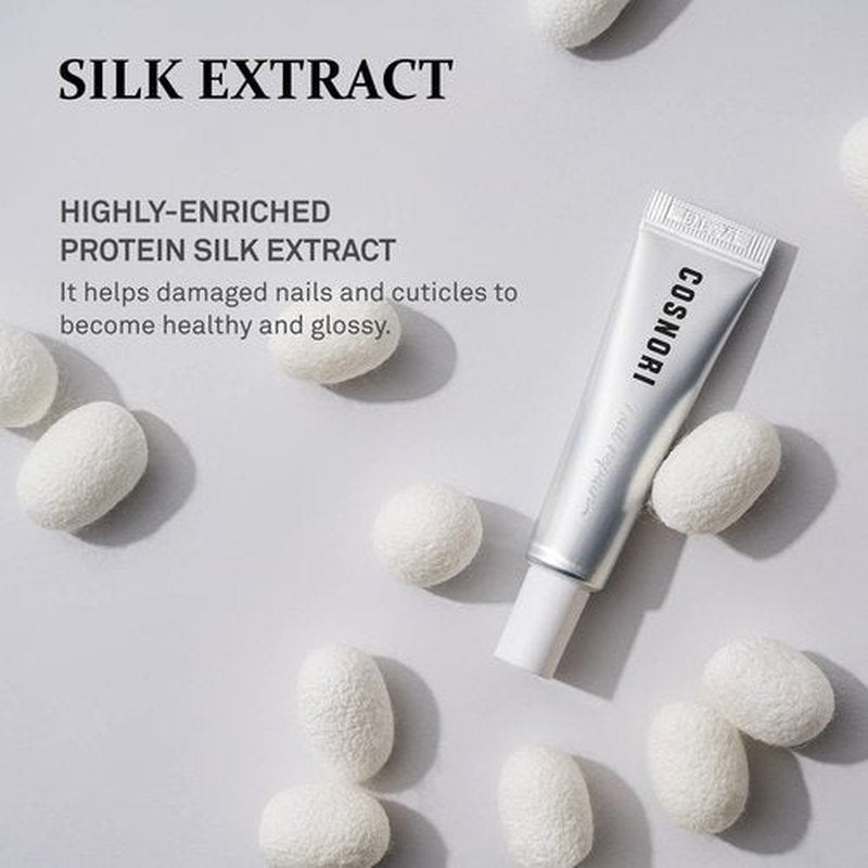 COSNORI Silk Repair Nail Cream - Intensive Nail & Cuticle Hydration with Silk-Fibroin - Non Oily Formula - For Dry & Damaged Nails - Gel Nail Recovery, 15ml (0.5 fl. oz.)