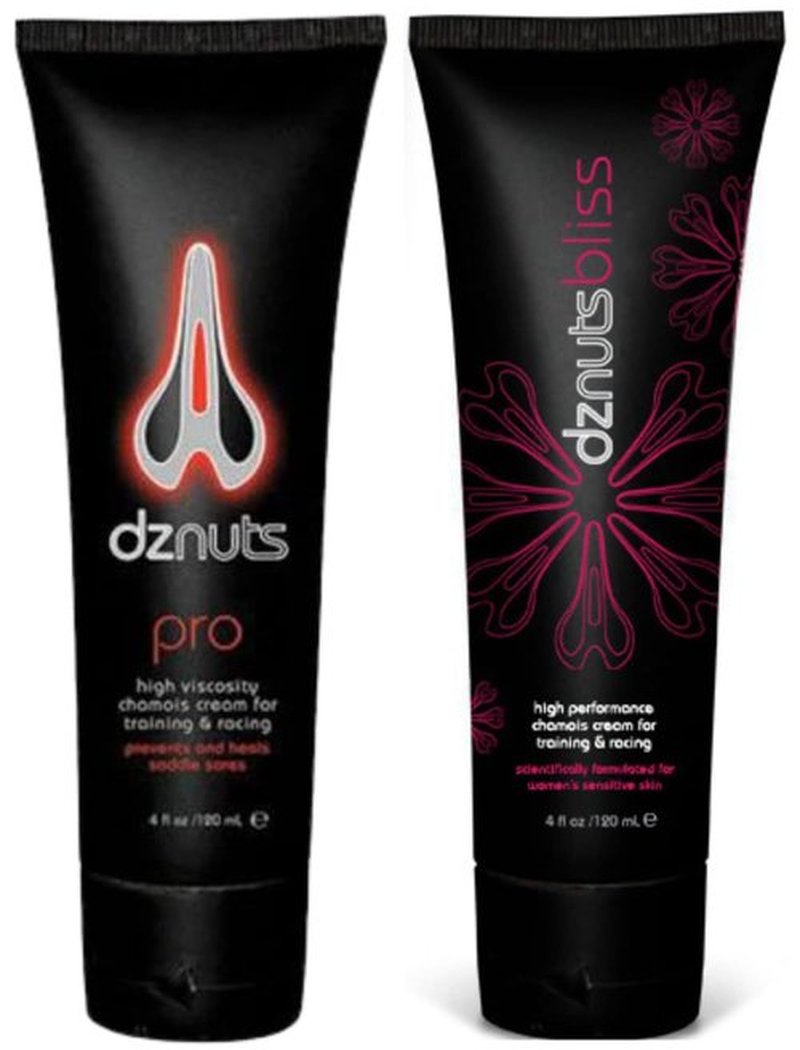 dznuts - Men's Pro Chamois Cream and Women's Bliss Chamois Cream - Anti-Chafing Cream for Saddle Sores, Rubbing, and Inner Thigh Friction for Cyclists, Runners, Triathletes (4 fl oz Each)