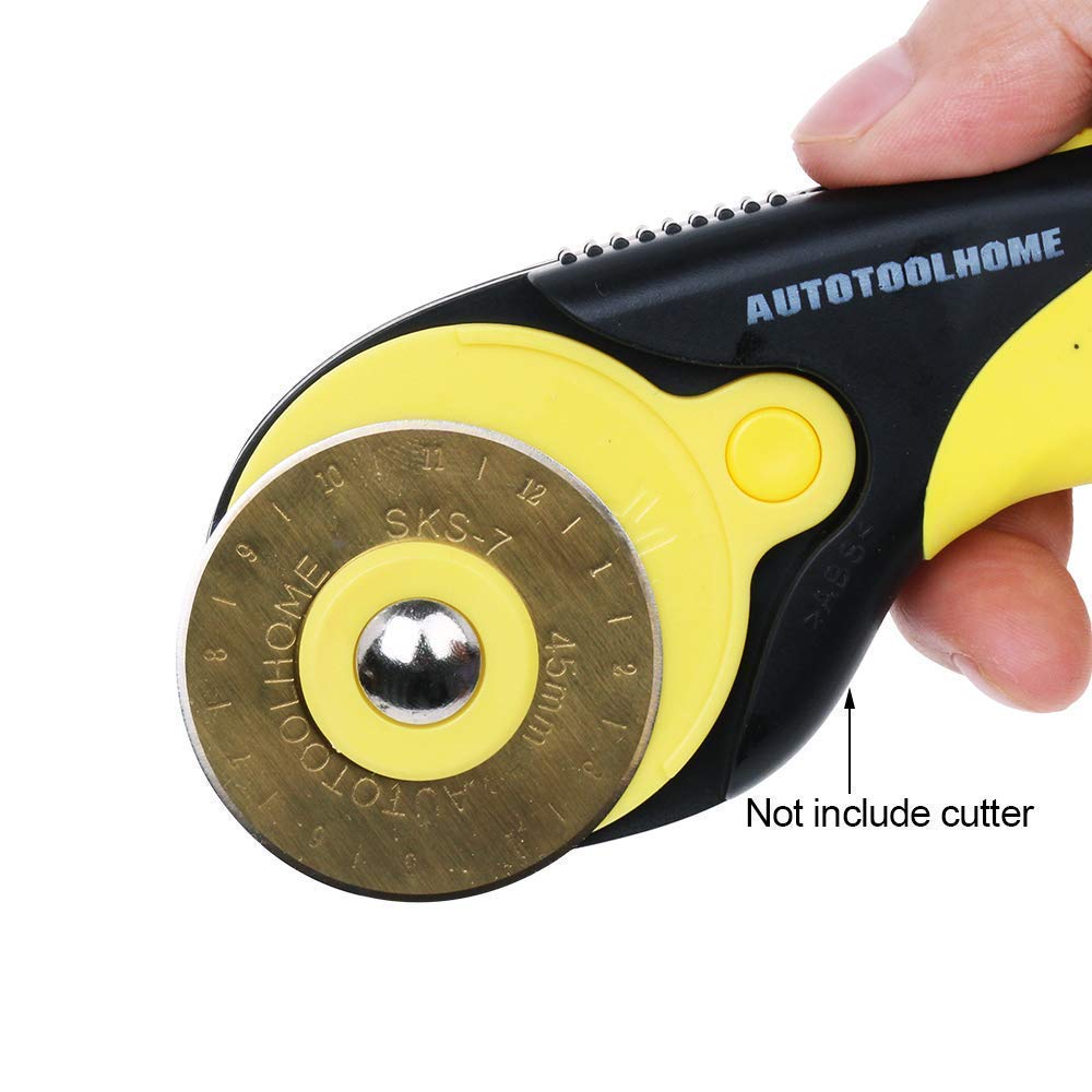 Titanium Rotary Cutter Blades 45mm 10 Pack Replacement Blades for Fabric