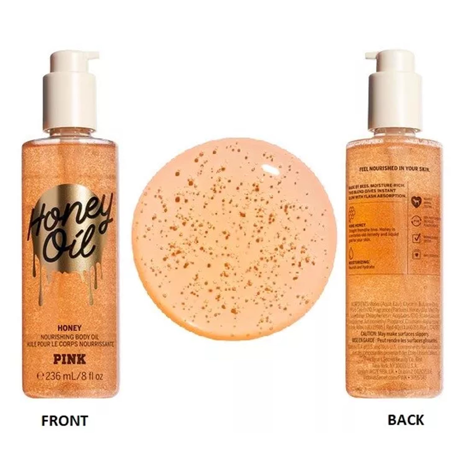Victoria's Secret Pink Honey Body Oil - Soothing Moisturizer for Soft Skin | 8 oz.