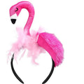 Mikily‘s Pink Flamingo Feather Headband Comfortable Lightweight Costume Accessory for Women Kids Adults Beach Party Dance Outfit Photo Shoot