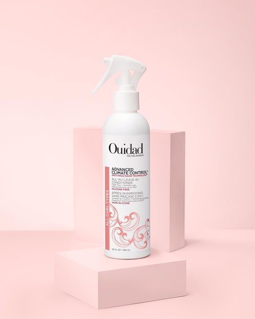 Ouidad Advanced Climate Control Leave In Conditioner for Curly Hair, 8.5 fl oz, Multi-Use Curl Leave In Conditioner & Heat Protectant Spray, Sulfates, Parabens & Cruelty-Free Curly Hair Products