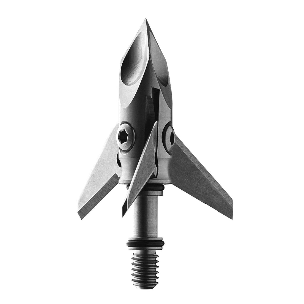RAMCAT 100 Grain Single Bevel Blade Broadheads (3 Pack), Small, Silver, One Size (73550)
