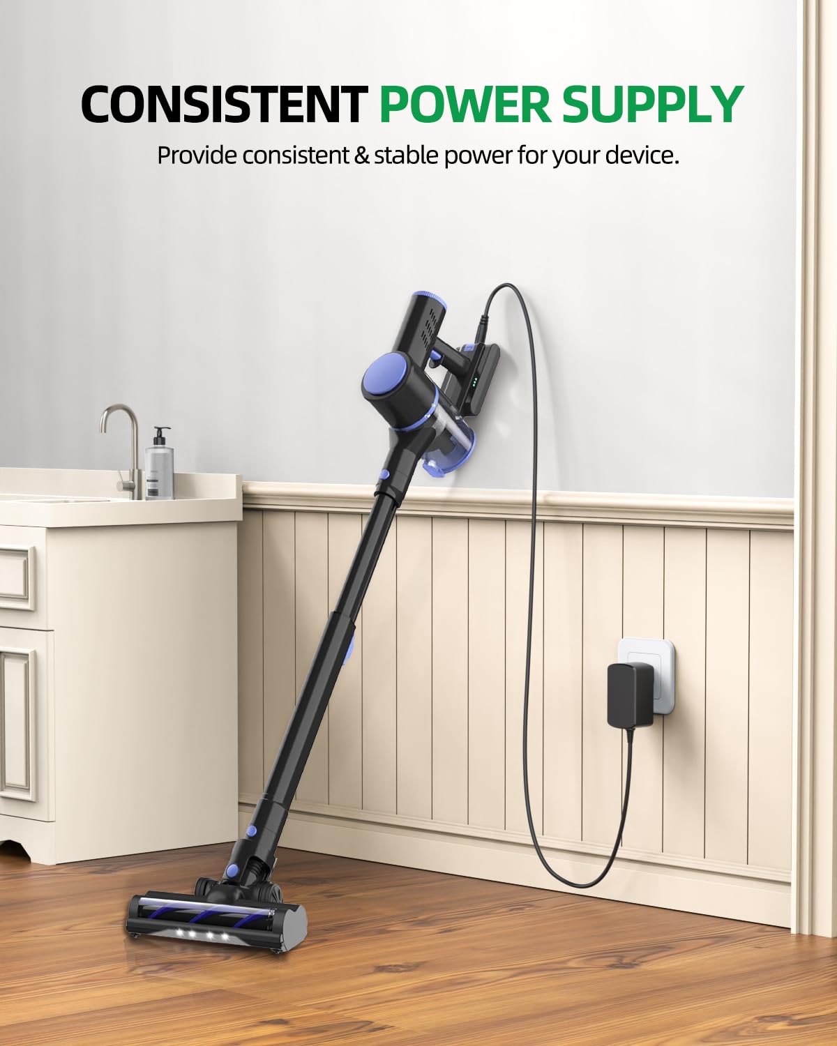 Superer Charger Fit for APOSEN Cordless Vacuum H120 H250 H251 H21 H21S H150, Fit for Handheld Stick Vacuum Cleaner CZH01326S050USWH CZH013265050USWH SK02G-2650050U AC Adapter Power Supply Cord