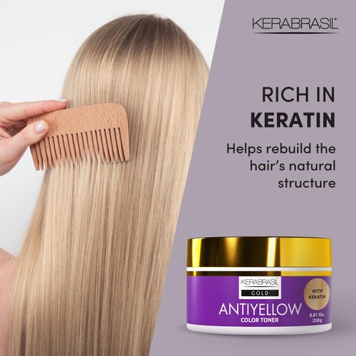 Antiyellow - Neutralizing Treatment for Brassy Tones | Enhances Cool Blonde & Hydrates Color-Treated Hair