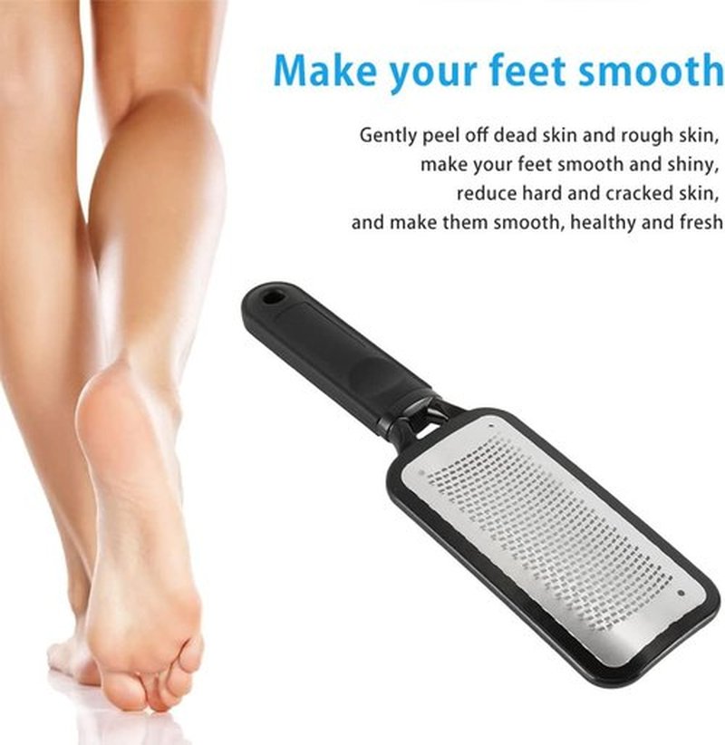 Skiennix Foot File - Stainless Steel Callus Remover for Professional Pedicure | Wet & Dry Use