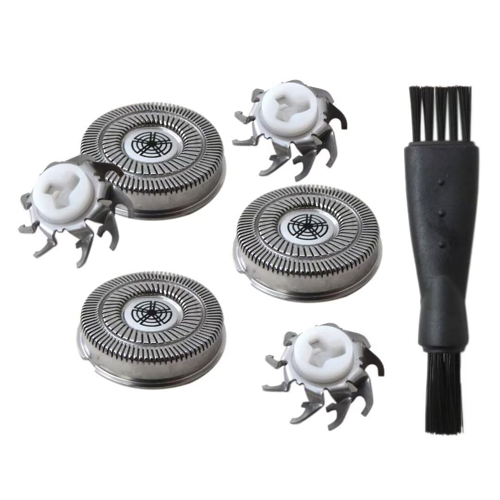 SW-S7105 3x Replacement Shaver Head Blades Compatible for Waterproof Electric Razor Wet & Dry Rotary Shavers with Clean Brush