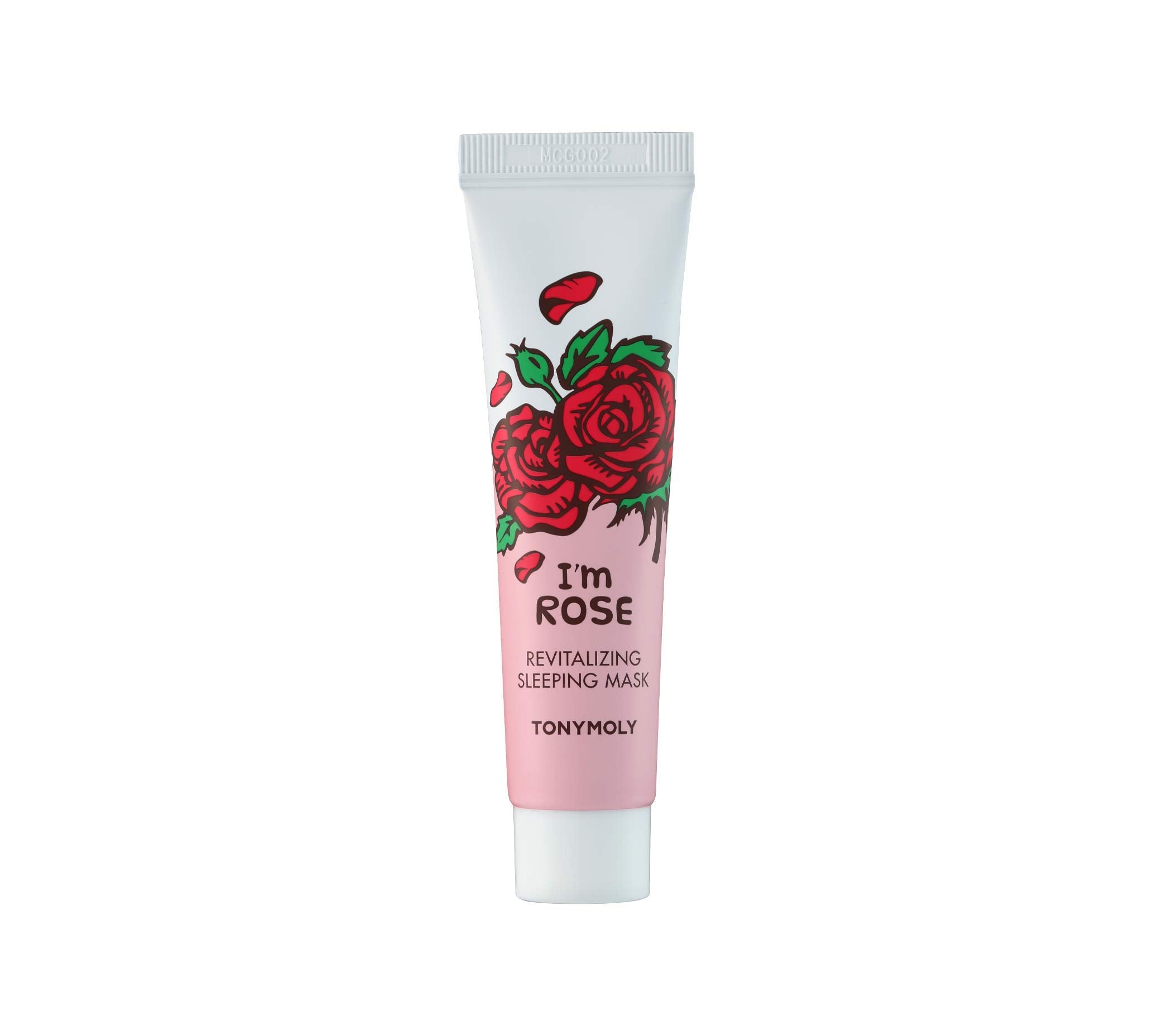 TONYMOLY I'm Rose Revitalizing Sleeping Mask, Travel Size | Korean Overnight Gel Mask for Hydration & Radiance | Rose Extract & Vitamin Complex to Nourish, Brighten, and Refresh Skin Overnight