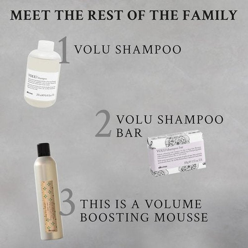 Davines VOLU Shampoo & MOMO Conditioner - Volumizing Shampoo & Detangling Conditioner for Fine Hair | 2.5 oz Each