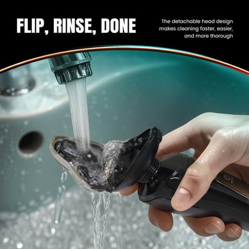 Skiennix Electric Razor for Men - Rechargeable Waterproof Wet/Dry Cordless Shaver