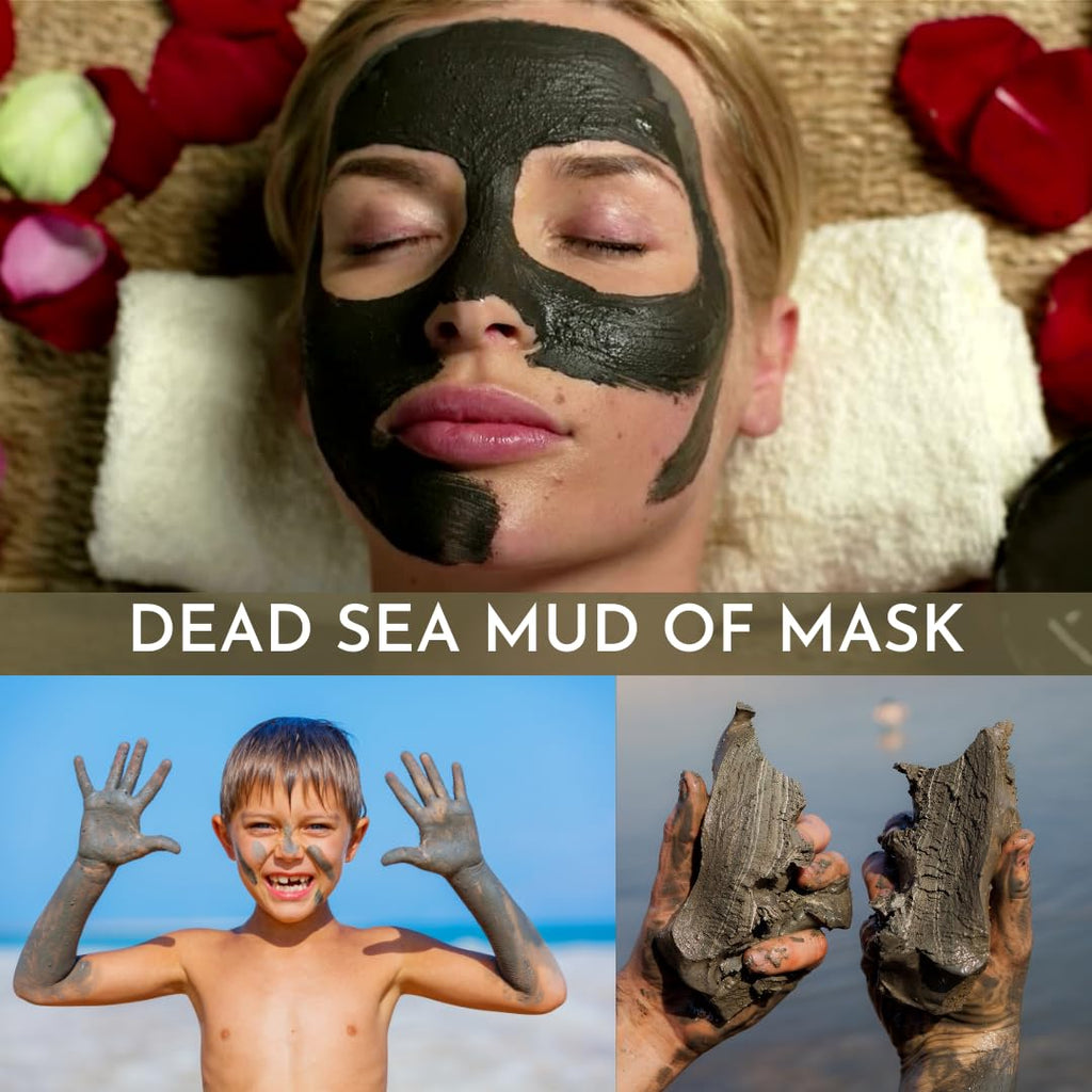 mGanna Dead Sea Exfoliating Scrub (Dead Sea Mud + Epsom Salt) Face Cleanser, Smooth Soft Body Peels and Cosmetic Formulations 0.5 LBS / 227 GMS
